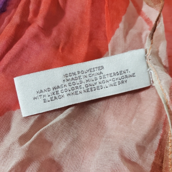 Loft SCARF ladies orange pink purple beige - Picture 11 of 12